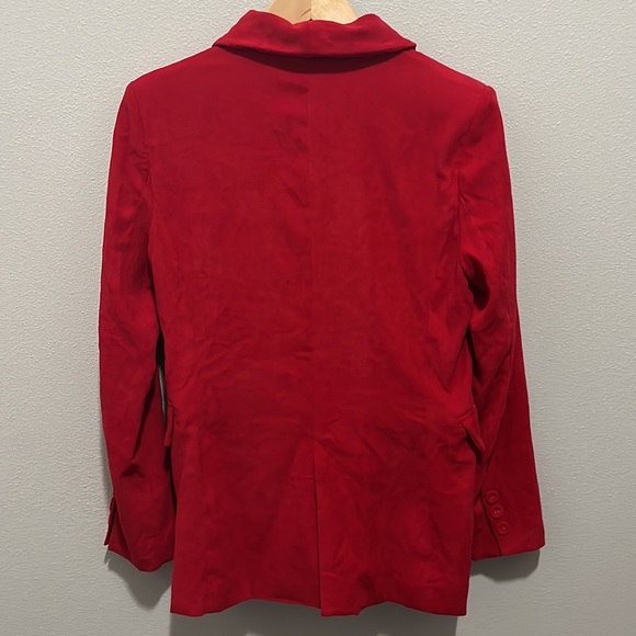 Corduroy red Christmas Blazer size medium - Picture 10 of 15